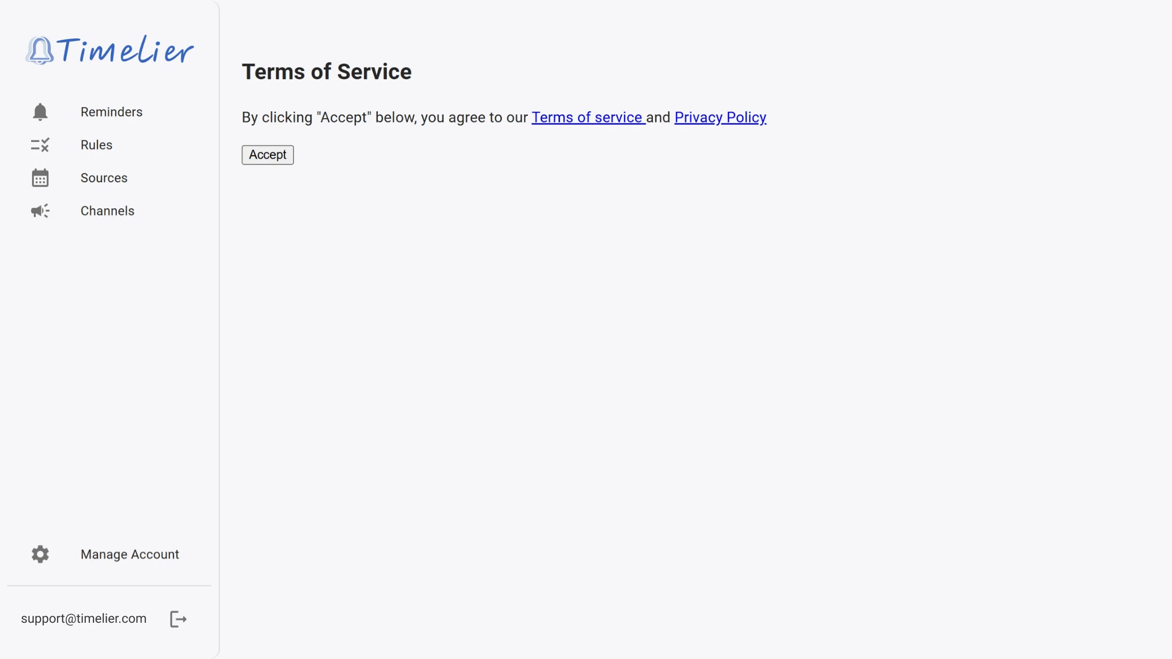 Accept Terms of Service