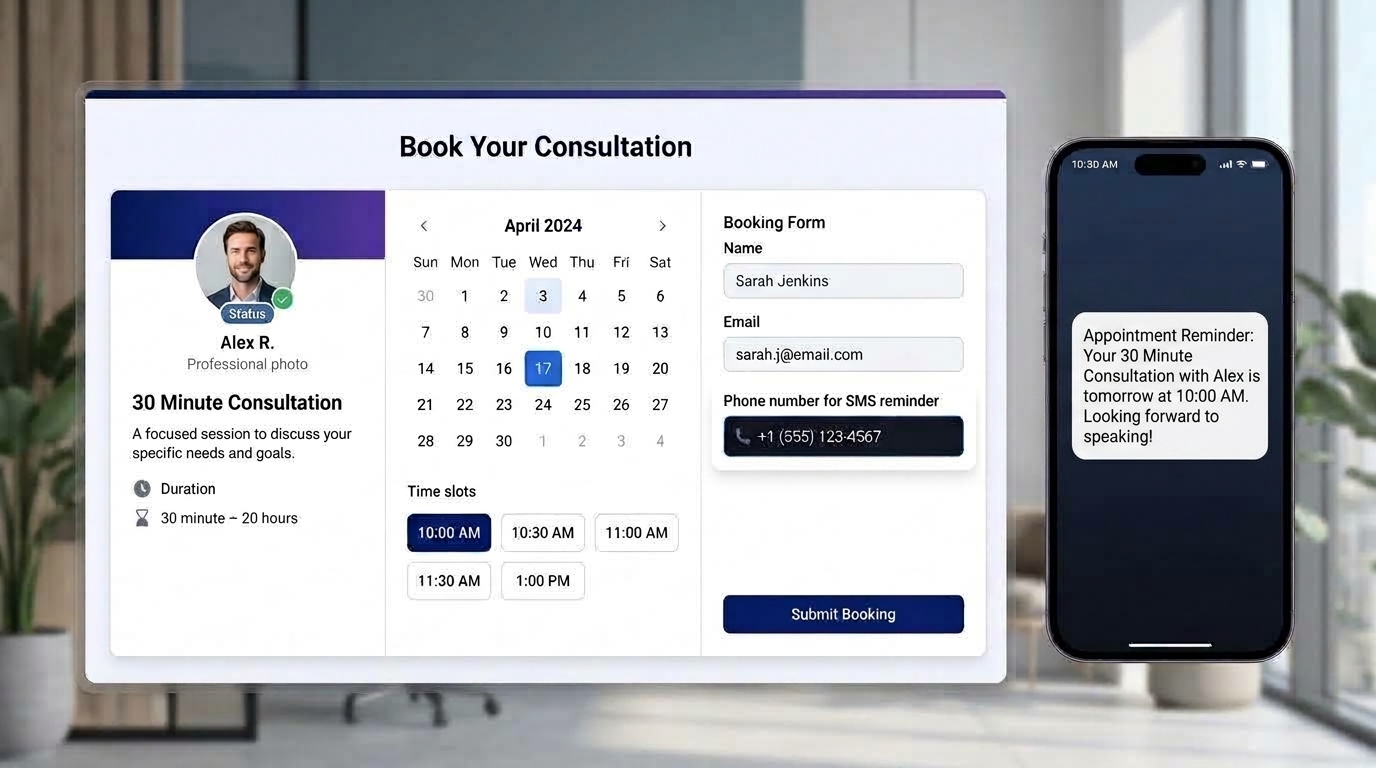 Automated SMS Text Reminders for Calendly and Calendar Events