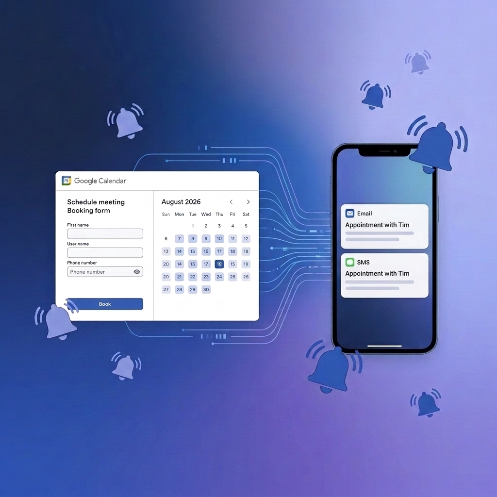 Google Calendar Booking Pages Automated Email and SMS Reminders