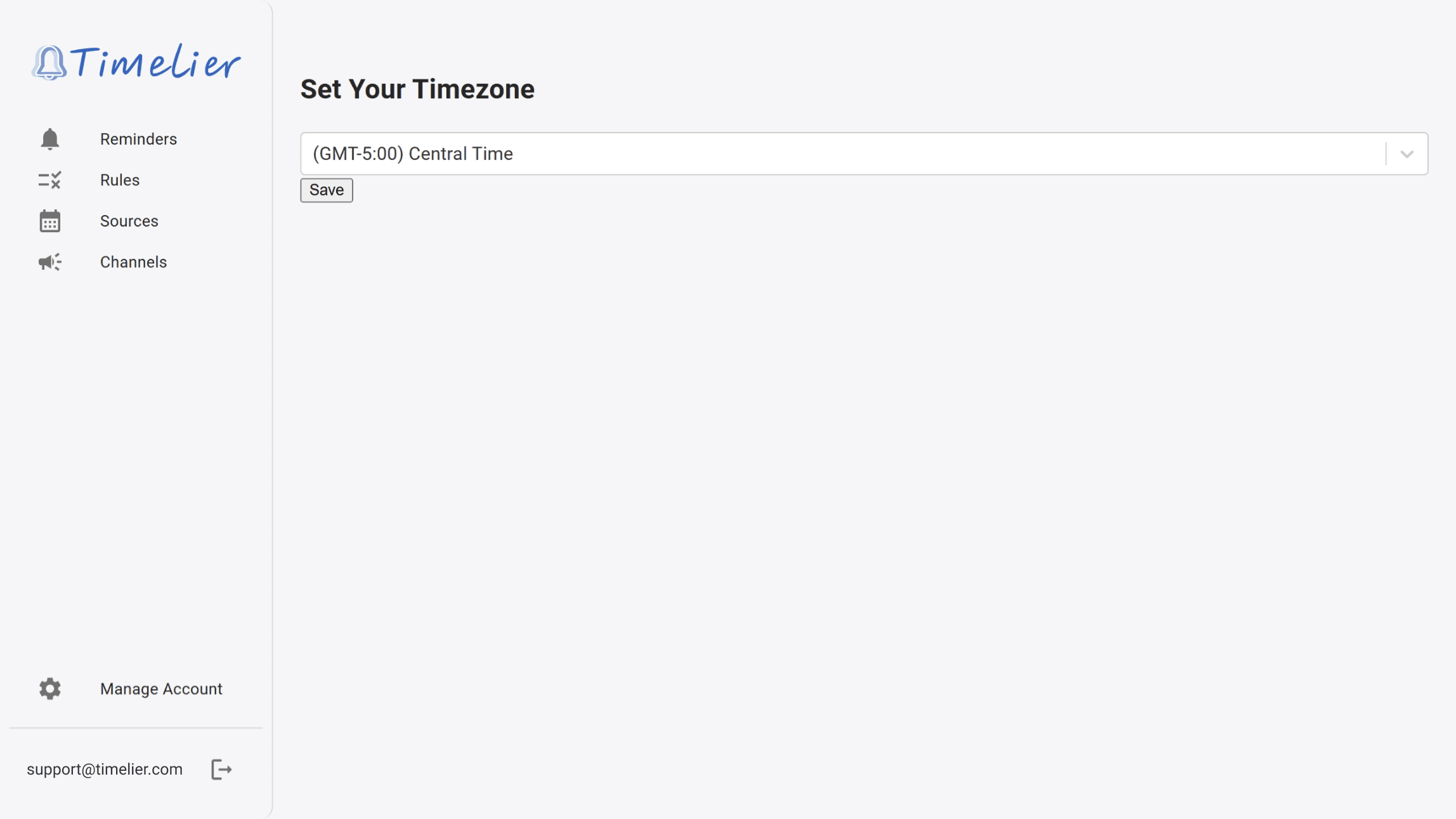Set Time Zone