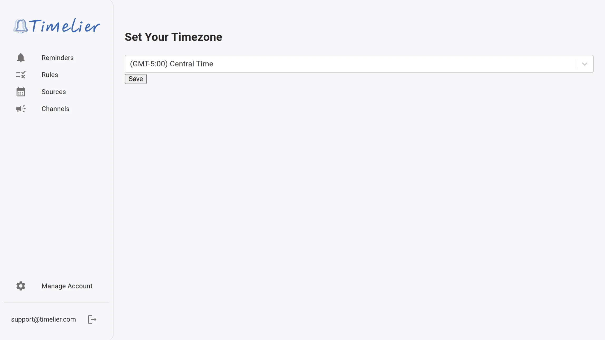 Set Time Zone