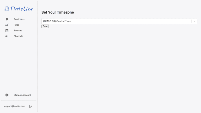 timelier screenshot