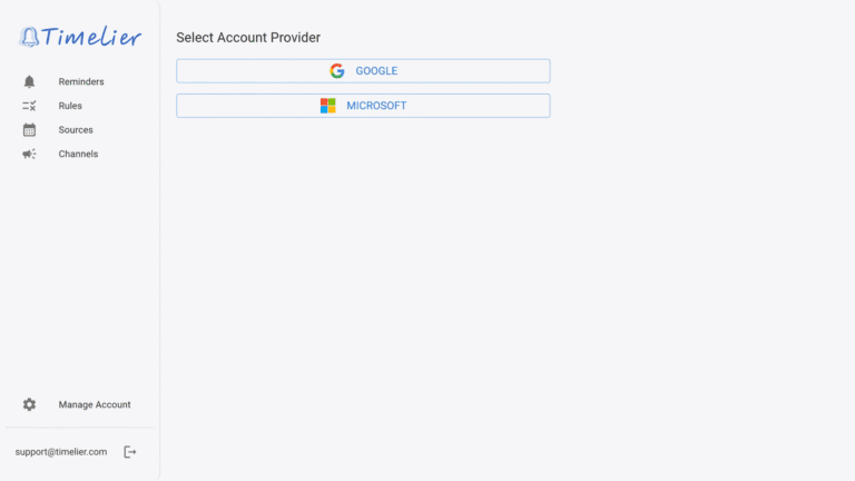 timelier screenshot