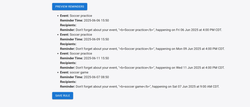 timelier screenshot