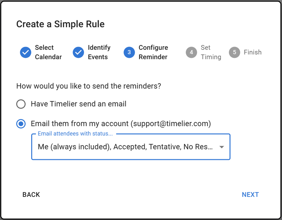 timelier screenshot