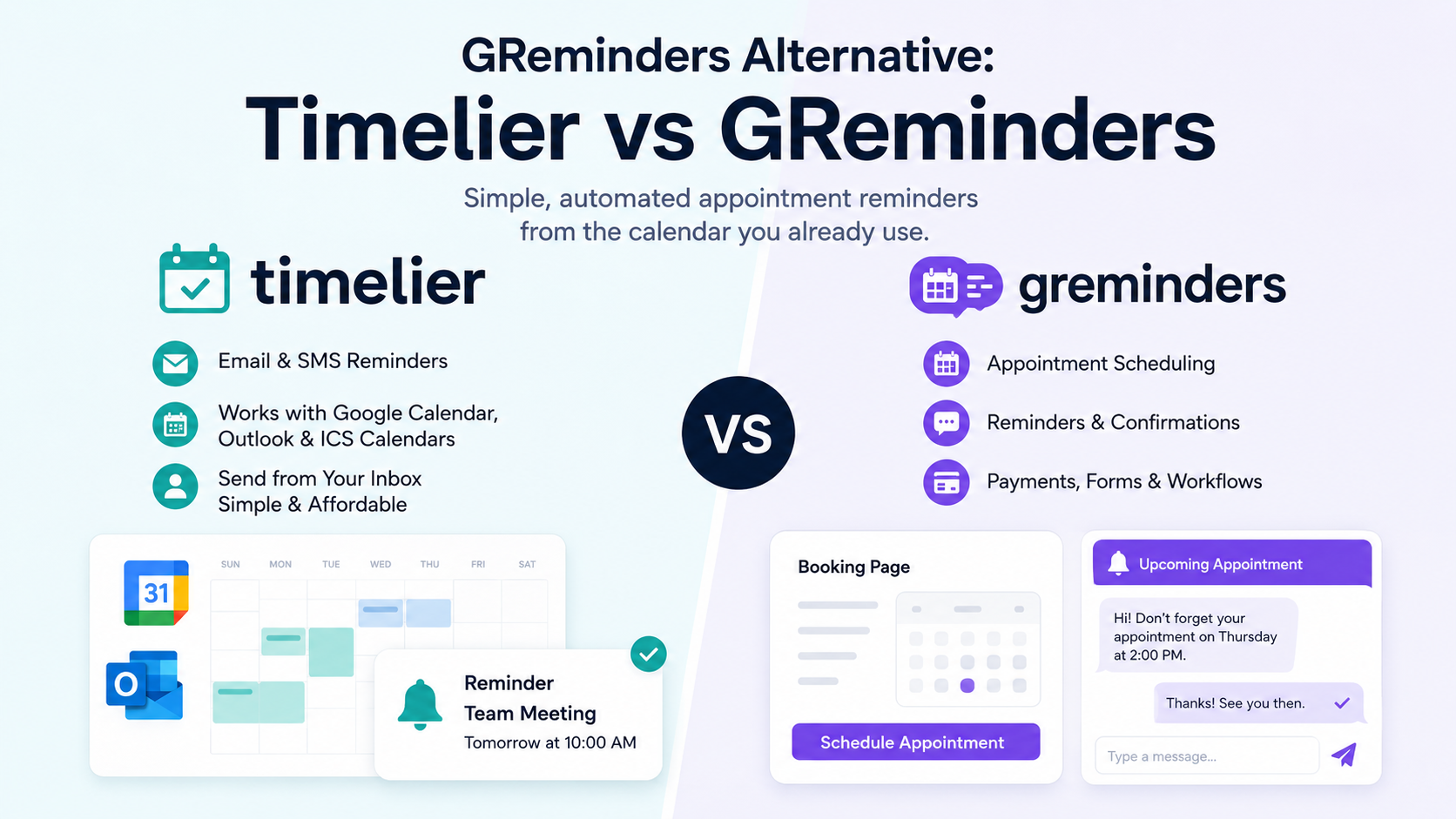 timelier v greminders highlights